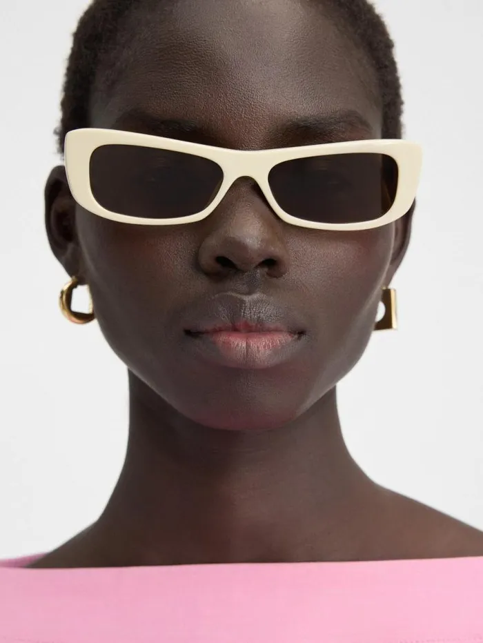 JACQUEMUS The Capri Sunglasses Beige WomenMen Sunglasses