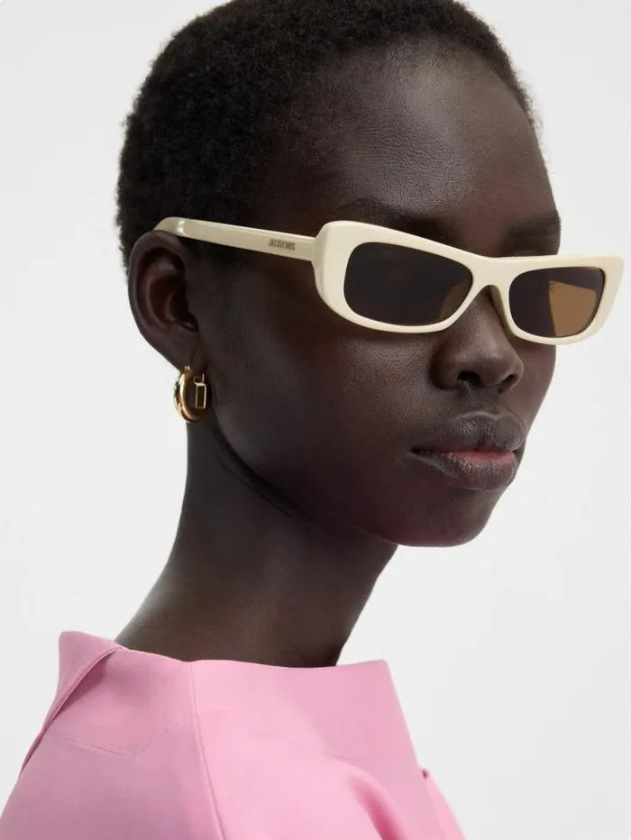 JACQUEMUS The Capri Sunglasses Beige WomenMen Sunglasses