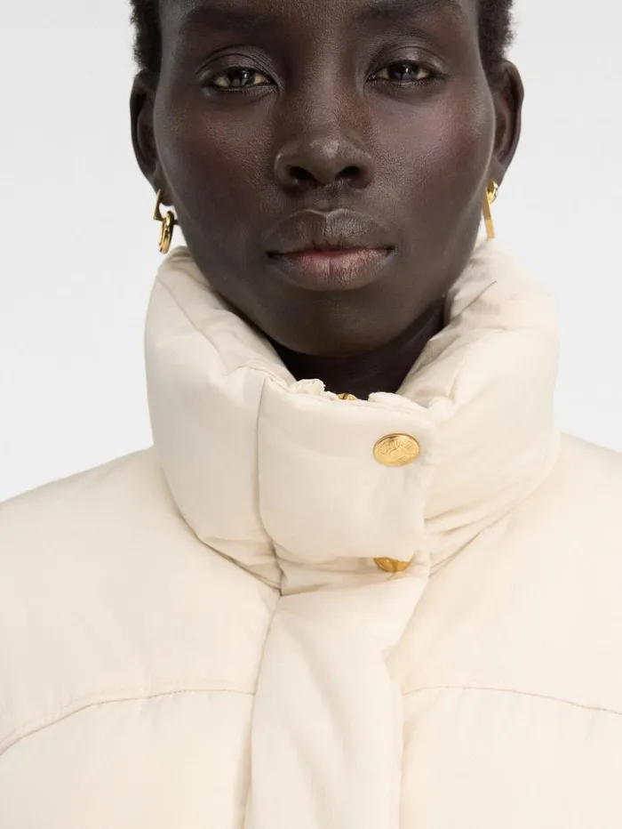 JACQUEMUS The Caraco Cropped Puffer Jacket Offwhite Women Coats and Jackets JACQUEMUS The Caraco Cropped Puffer Jacket Offwhite Women Coats and Jackets