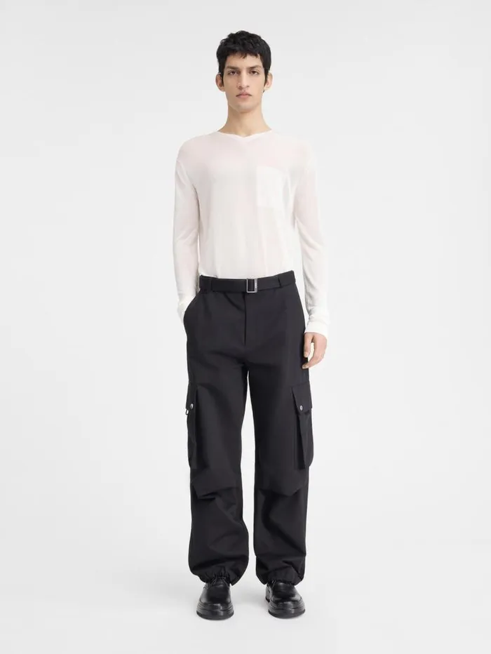 JACQUEMUS The Cargo Pants Black Men Trousers and Shorts