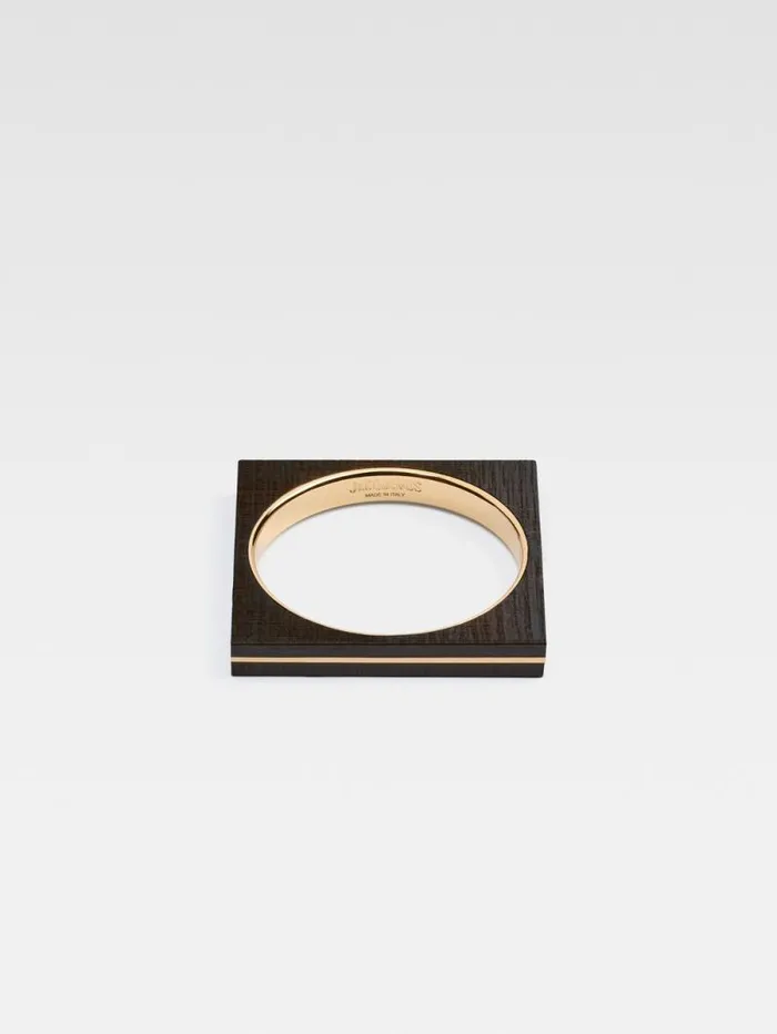 JACQUEMUS The Carr Bracelet Gold Brown Women Jewellery