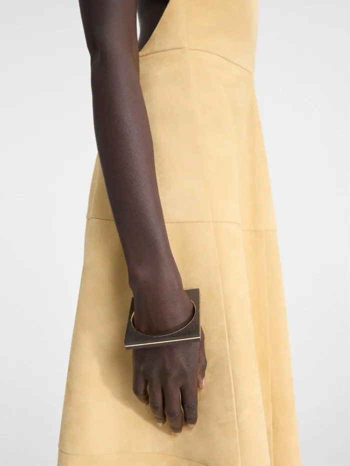 JACQUEMUS The Carr Bracelet Gold Brown Women Jewellery JACQUEMUS The Carr Bracelet Gold Brown Women Jewellery