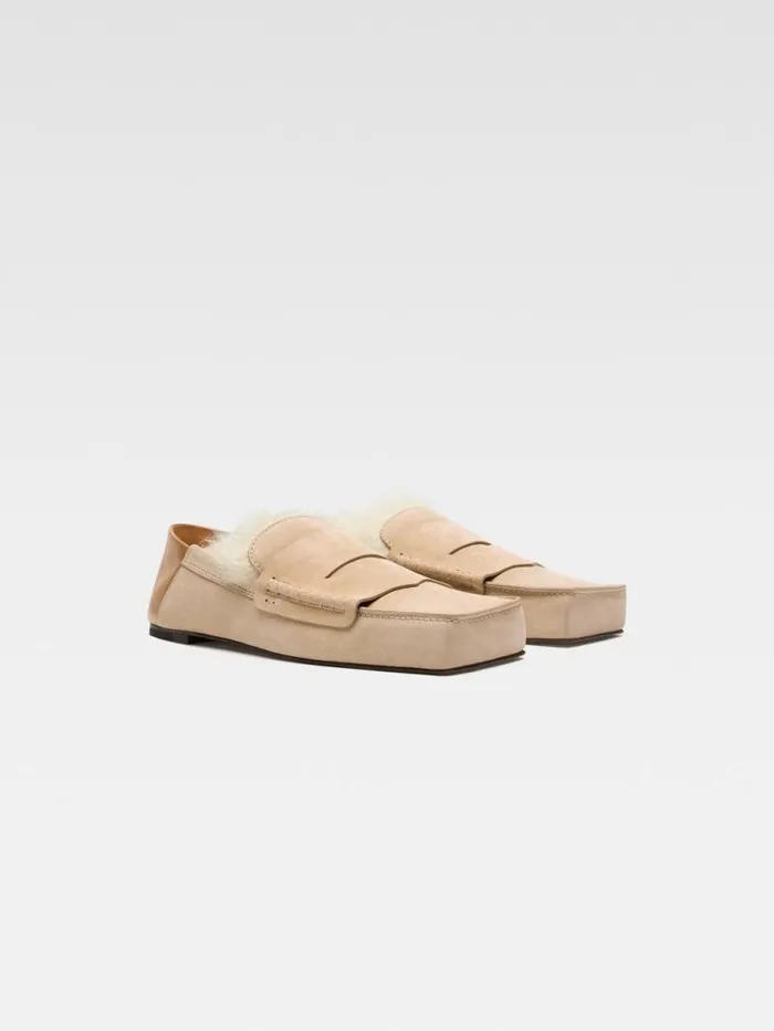 JACQUEMUS The Carr Loafers Dark Beige Men Shoes