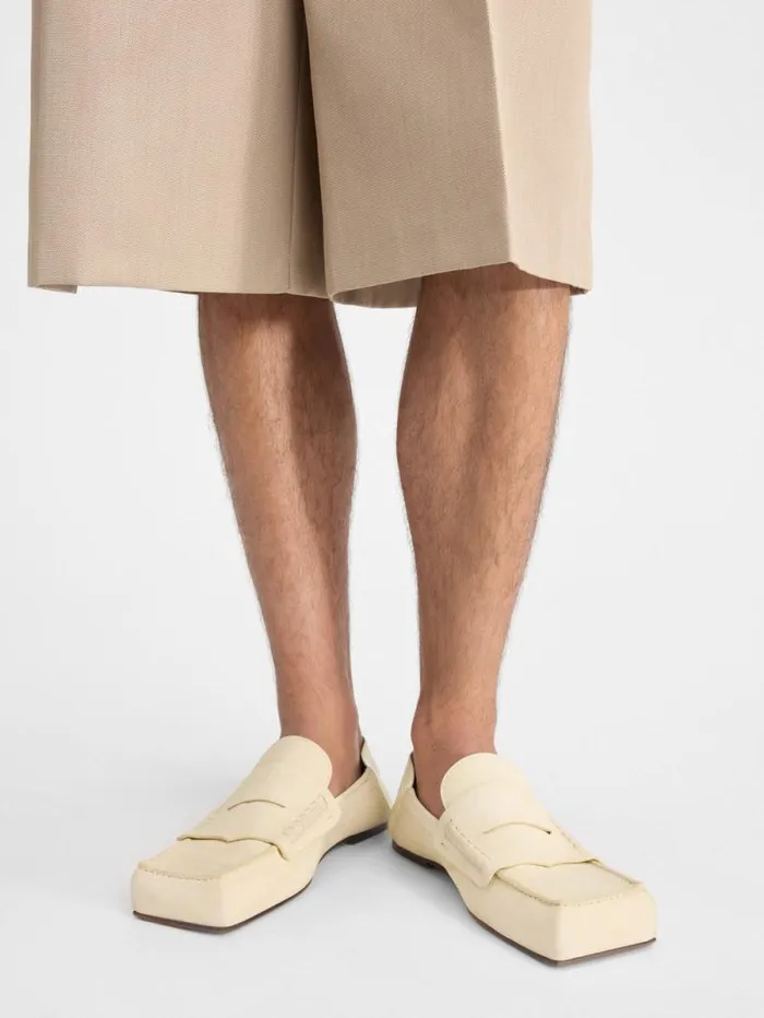 JACQUEMUS The Carr Loafers Pale Yellow Men Shoes