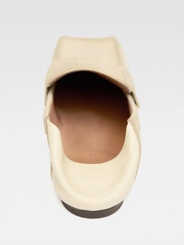 JACQUEMUS The Carr Loafers Pale Yellow Women Shoes JACQUEMUS The Carr Loafers Pale Yellow Women Shoes