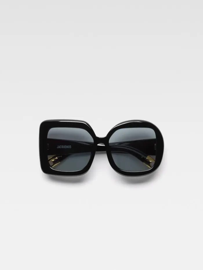 JACQUEMUS The Carr Rond Sunglasses Black WomenMen Sunglasses