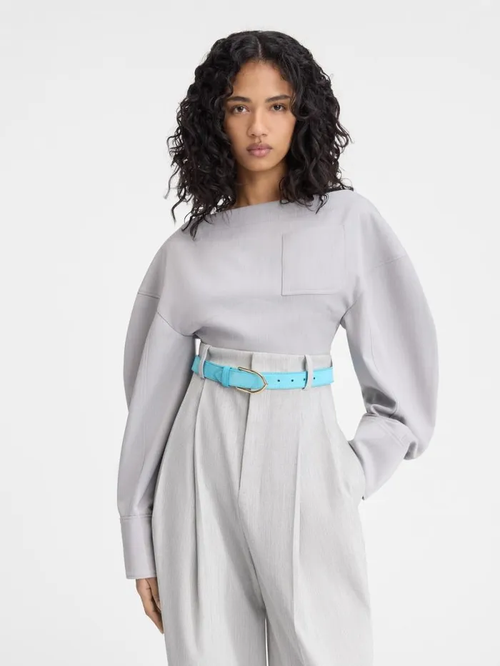JACQUEMUS The Casaco Top Light Grey Women Tops and Shirts JACQUEMUS The Casaco Top Light Grey Women Tops and Shirts