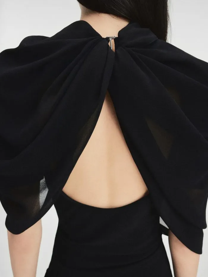 JACQUEMUS The Castagna Dress Black Women Dresses and Skirts JACQUEMUS The Castagna Dress Black Women Dresses and Skirts