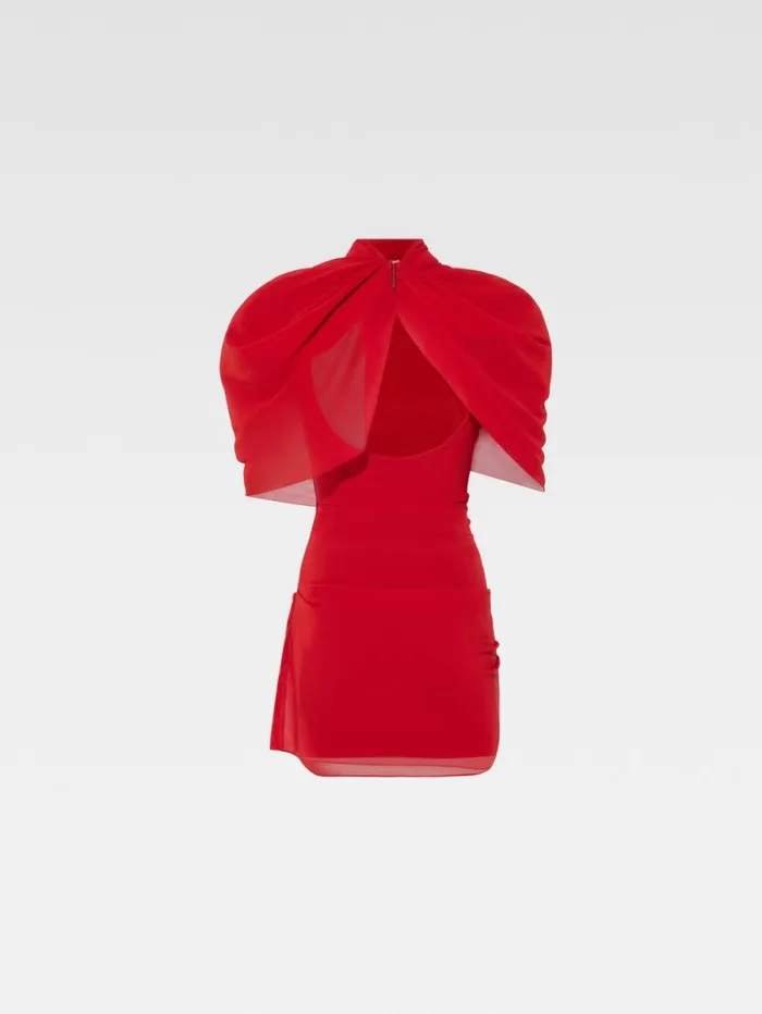 JACQUEMUS The Castagna Dress Red Women Dresses and Skirts JACQUEMUS The Castagna Dress Red Women Dresses and Skirts