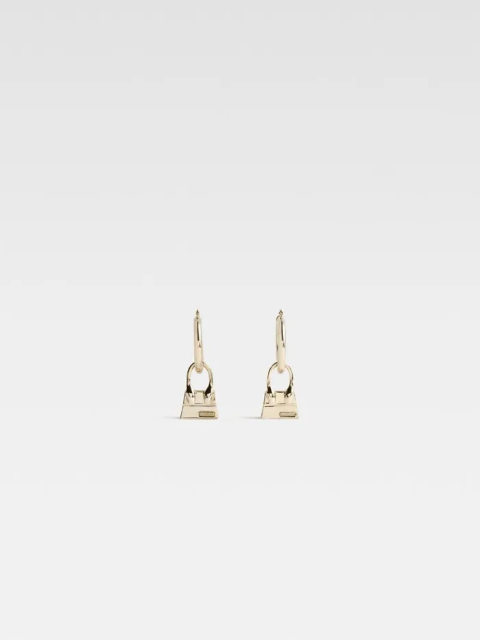 JACQUEMUS The Chiquito Hoops Earrings Light Gold Women Jewellery