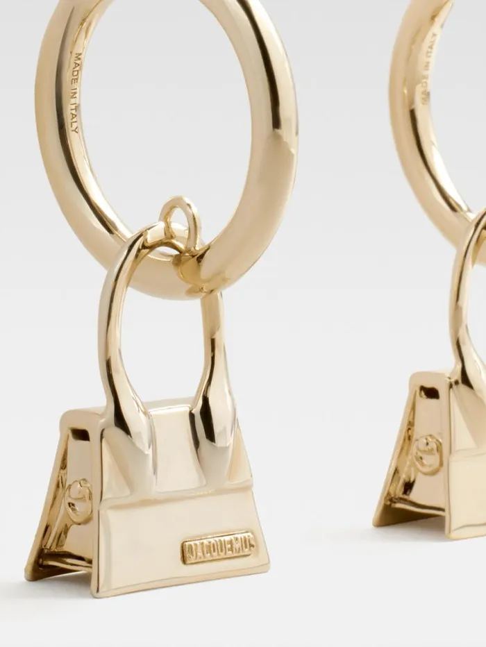JACQUEMUS The Chiquito Hoops Earrings Light Gold Women Jewellery