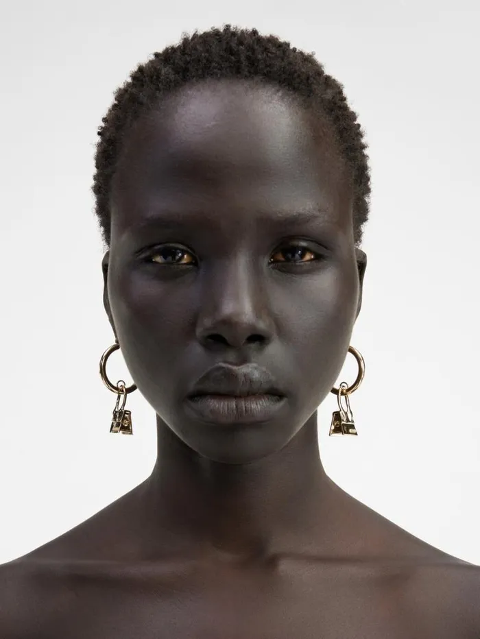 JACQUEMUS The Chiquito Hoops Earrings Light Gold Women Jewellery