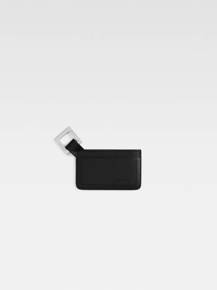 JACQUEMUS The Cuerda Cardholder Black Men Small Leather Goods