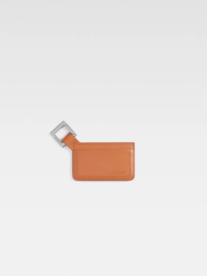 JACQUEMUS The Cuerda Cardholder Light Brown WomenMen Small Leather Goods