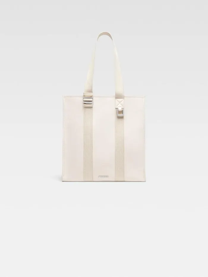 JACQUEMUS The Cuerda Shopper Bag Offwhite WomenMen Shoulder Bags