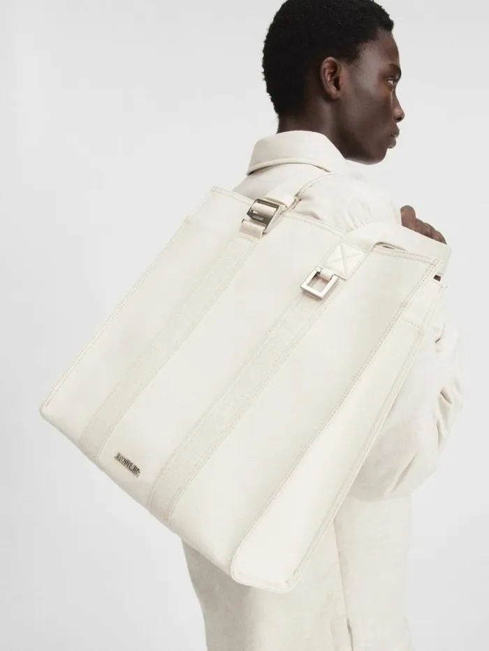 JACQUEMUS The Cuerda Shopper Bag Offwhite WomenMen Shoulder Bags JACQUEMUS The Cuerda Shopper Bag Offwhite WomenMen Shoulder Bags