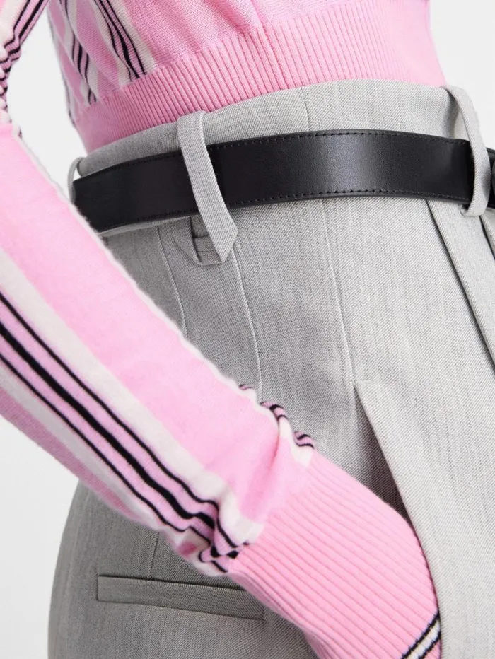 JACQUEMUS The Curzio Highwaisted Pants Light Grey Women Trousers and Shorts JACQUEMUS The Curzio Highwaisted Pants Light Grey Women Trousers and Shorts