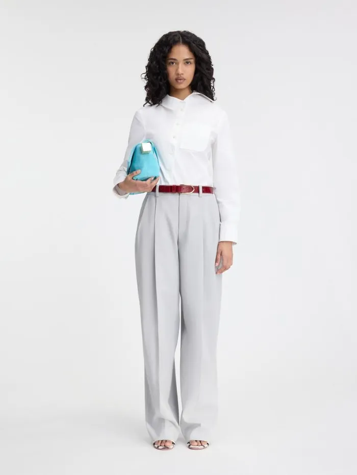 JACQUEMUS The Curzio Pants Light Grey Women Trousers and Shorts
