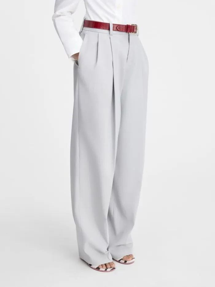 JACQUEMUS The Curzio Pants Light Grey Women Trousers and Shorts JACQUEMUS The Curzio Pants Light Grey Women Trousers and Shorts