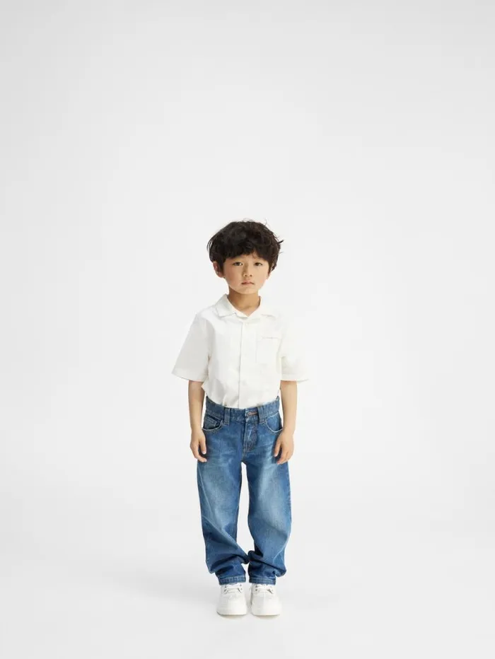JACQUEMUS The DeNmes Kids039 Denim Pants Bluetabac WomenMen Bottoms