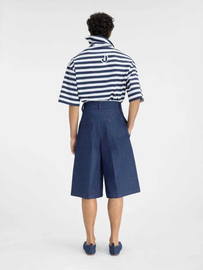 JACQUEMUS The DeNmes Ravello Denim Shorts Navy Men Denim JACQUEMUS The DeNmes Ravello Denim Shorts Navy Men Denim