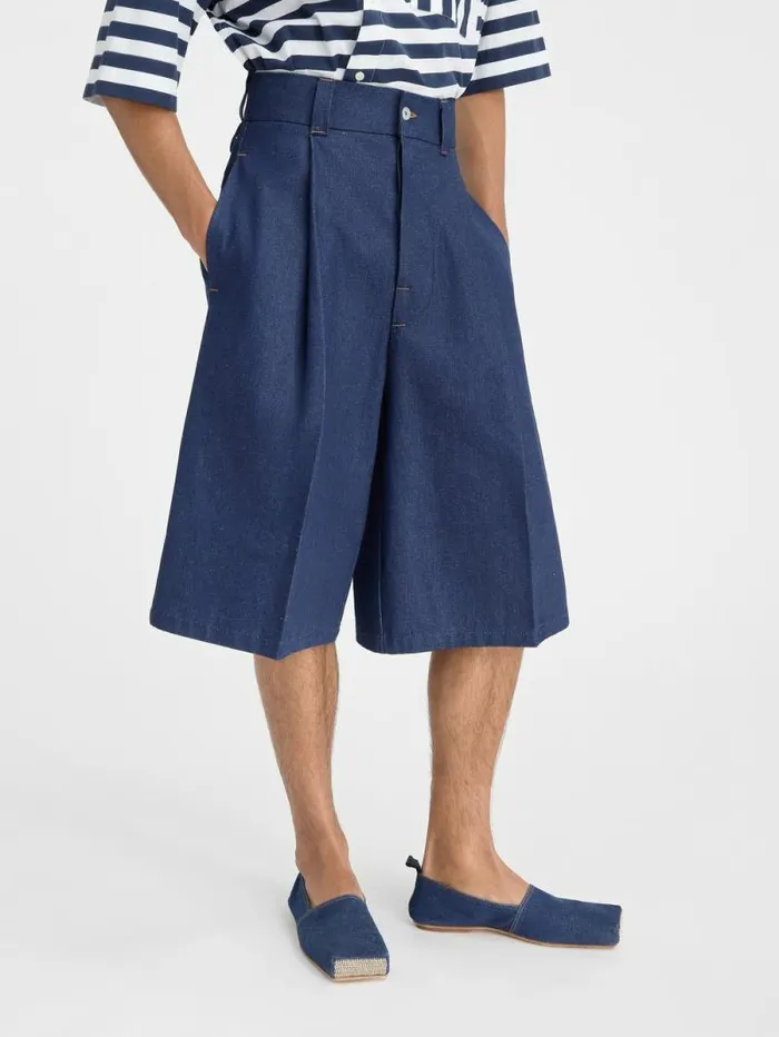 JACQUEMUS The DeNmes Ravello Denim Shorts Navy Men Denim JACQUEMUS The DeNmes Ravello Denim Shorts Navy Men Denim
