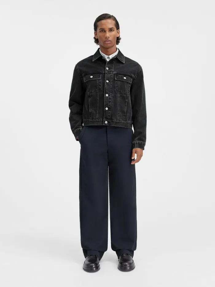 JACQUEMUS The Denim DeNmes Jacket Black Men Denim