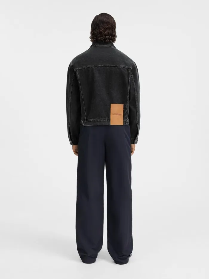 JACQUEMUS The Denim DeNmes Jacket Black Men Denim JACQUEMUS The Denim DeNmes Jacket Black Men Denim