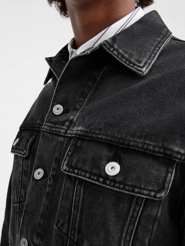 JACQUEMUS The Denim DeNmes Jacket Black Men Denim JACQUEMUS The Denim DeNmes Jacket Black Men Denim
