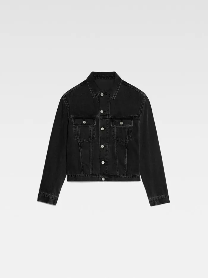 JACQUEMUS The Denim DeNmes Jacket Black Men Denim JACQUEMUS The Denim DeNmes Jacket Black Men Denim