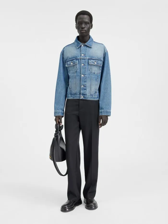 JACQUEMUS The Denim DeNmes Jacket Bluetabac Men Denim