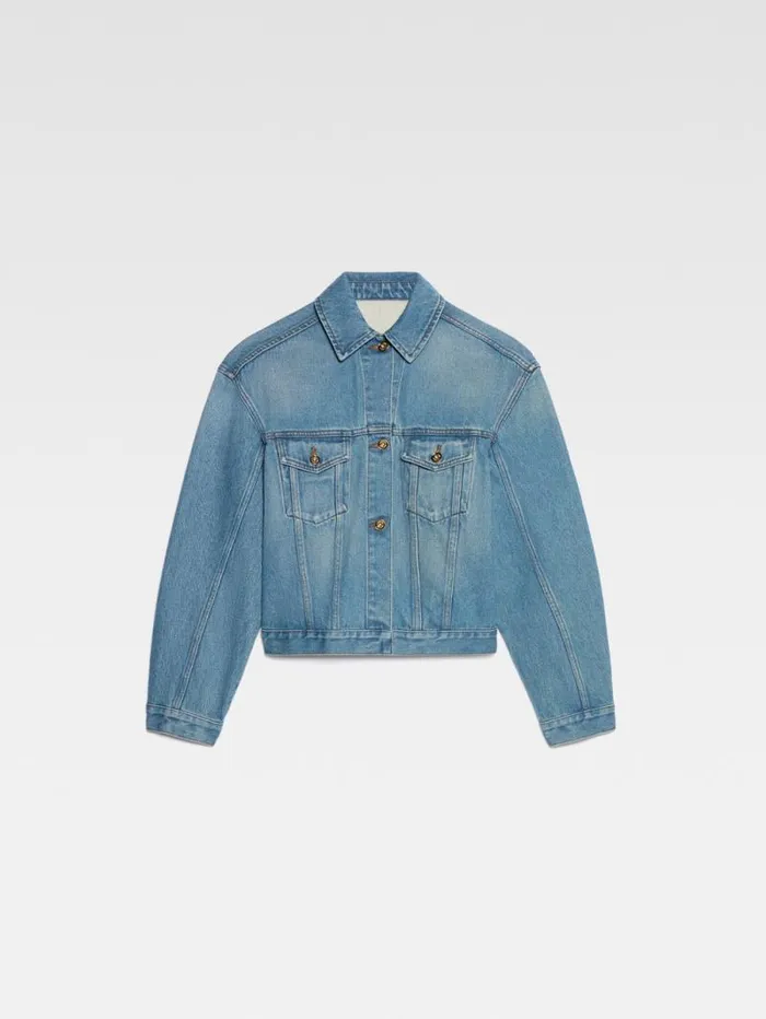 JACQUEMUS The Denim DeNmes Jacket Bluetabac Women Coats and Jackets JACQUEMUS The Denim DeNmes Jacket Bluetabac Women Coats and Jackets