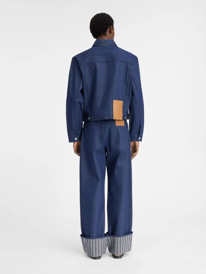 JACQUEMUS The Denim DeNmes Jacket Navy Navy Stripes Men Denim JACQUEMUS The Denim DeNmes Jacket Navy Navy Stripes Men Denim