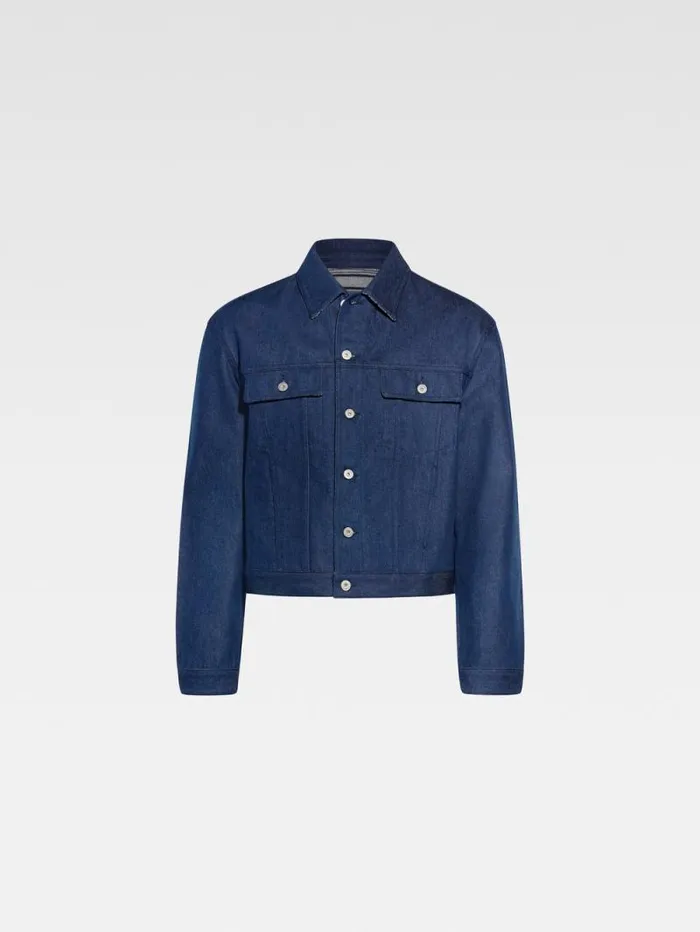 JACQUEMUS The Denim DeNmes Jacket Navy Navy Stripes Men Denim JACQUEMUS The Denim DeNmes Jacket Navy Navy Stripes Men Denim