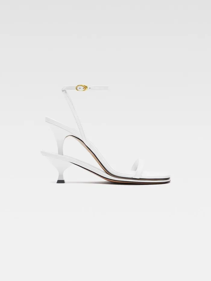JACQUEMUS The Double Sandals White Women Shoes