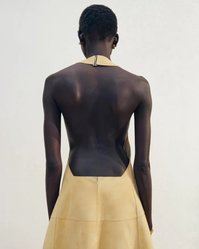 JACQUEMUS The Favola Dress Beige Women Dresses and Skirts JACQUEMUS The Favola Dress Beige Women Dresses and Skirts