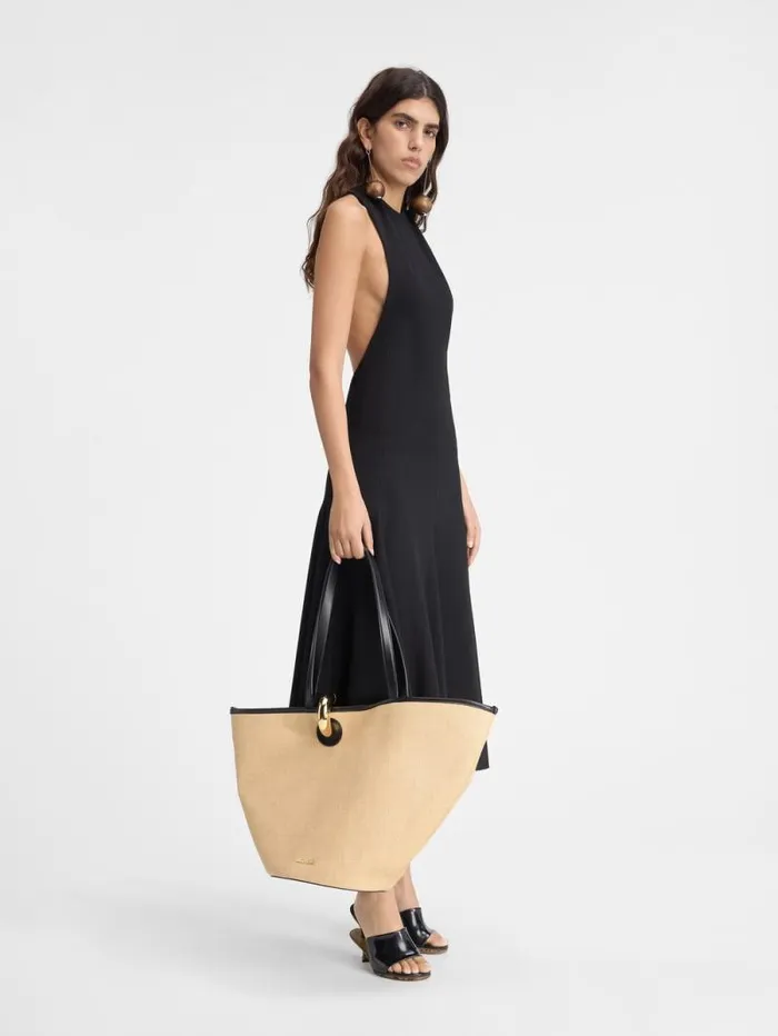 JACQUEMUS The Favola Dress Black Women Dresses and Skirts JACQUEMUS The Favola Dress Black Women Dresses and Skirts