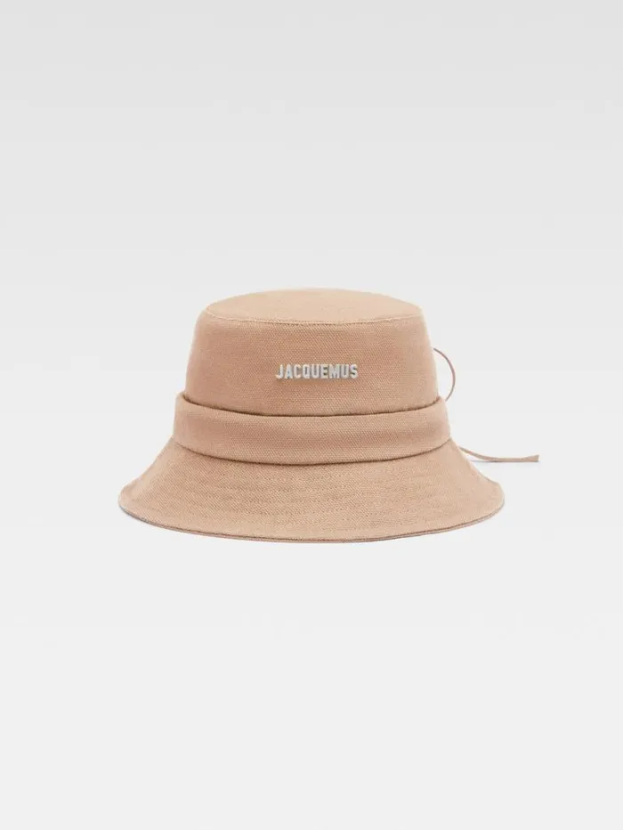 JACQUEMUS The Gadjo Bucket Hat Beige Women Hats