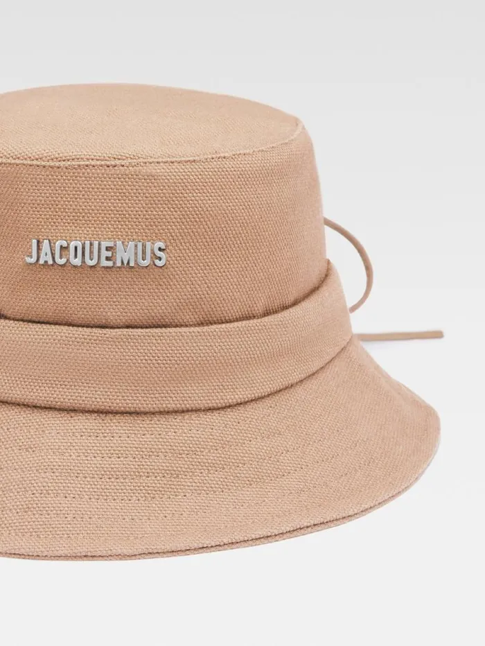 JACQUEMUS The Gadjo Bucket Hat Beige Women Hats JACQUEMUS The Gadjo Bucket Hat Beige Women Hats