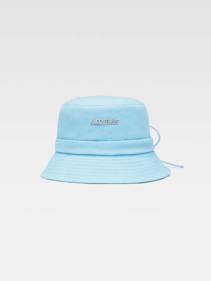 JACQUEMUS The Gadjo Bucket Hat Blue Women Hats