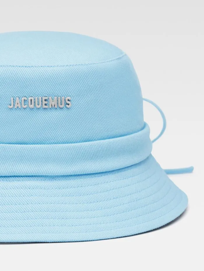 JACQUEMUS The Gadjo Bucket Hat Blue Women Hats JACQUEMUS The Gadjo Bucket Hat Blue Women Hats