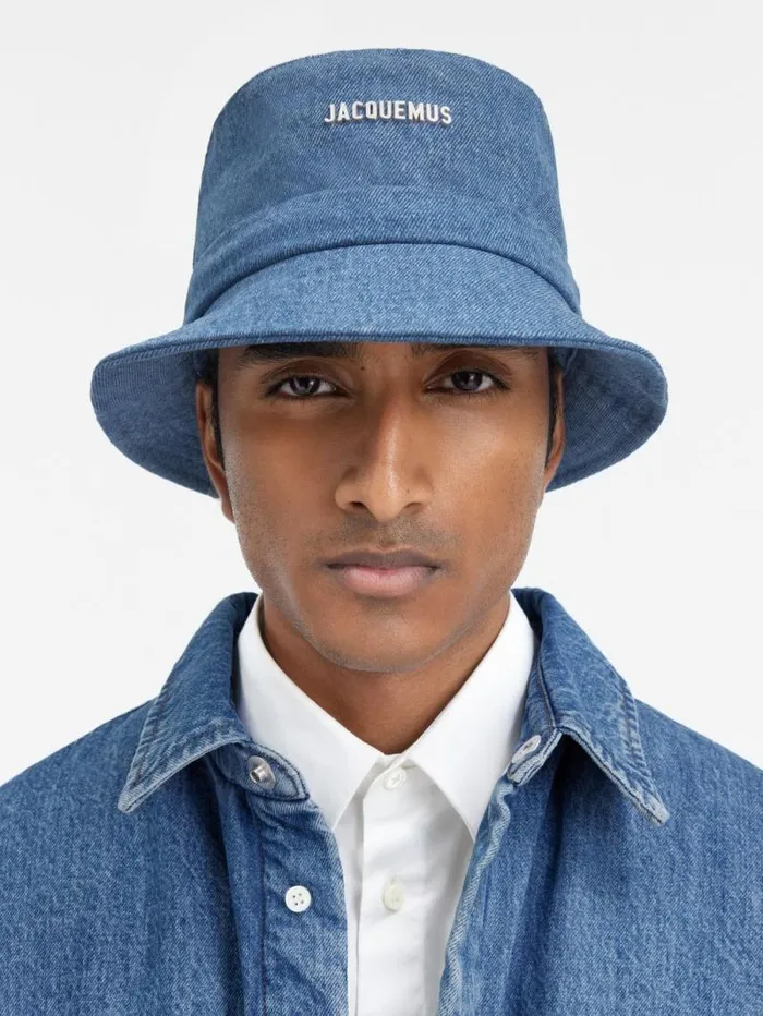 JACQUEMUS The Gadjo Bucket Hat Blue WomenMen Hats JACQUEMUS The Gadjo Bucket Hat Blue WomenMen Hats