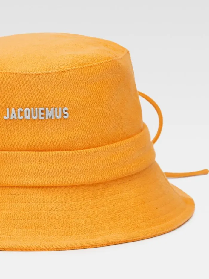 JACQUEMUS The Gadjo Bucket Hat Dark Orange Women Hats JACQUEMUS The Gadjo Bucket Hat Dark Orange Women Hats