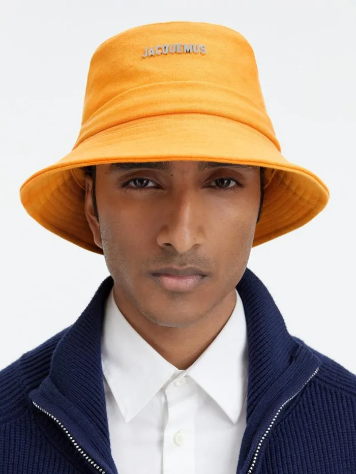 JACQUEMUS The Gadjo Bucket Hat Dark Orange Women Hats JACQUEMUS The Gadjo Bucket Hat Dark Orange Women Hats