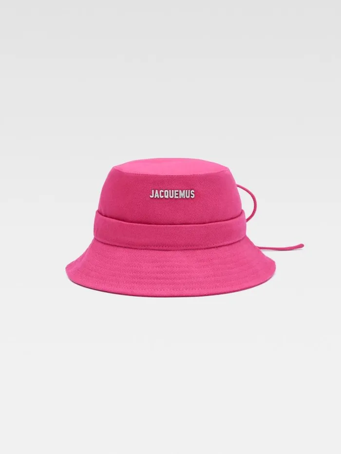 JACQUEMUS The Gadjo Bucket Hat Pink WomenMen Hats