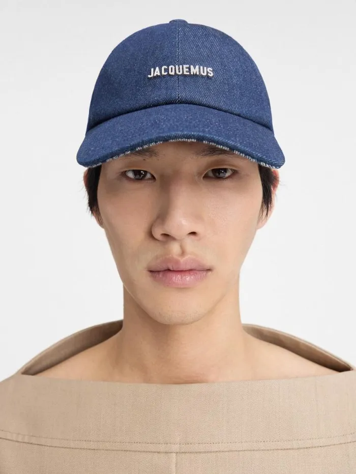 JACQUEMUS The Gadjo Cap Navy Navy Stripes WomenMen Hats JACQUEMUS The Gadjo Cap Navy Navy Stripes WomenMen Hats