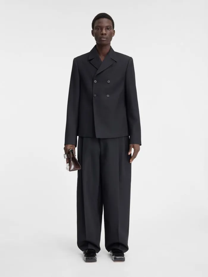 JACQUEMUS The Giacca Jacket Black Men Coats and Jackets