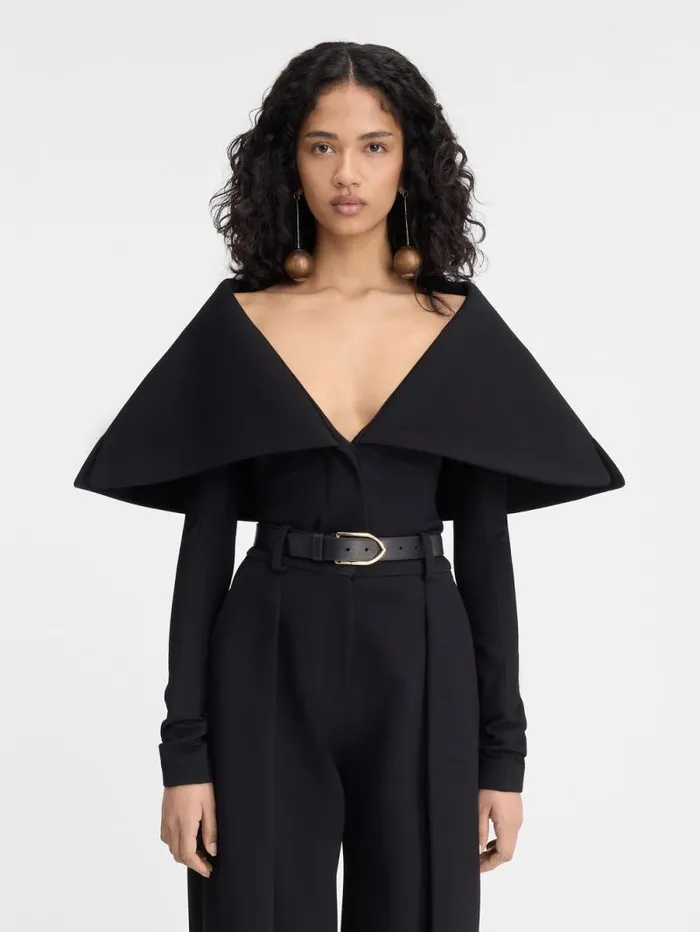 JACQUEMUS The Giacca Jacket Black Women Coats and Jackets JACQUEMUS The Giacca Jacket Black Women Coats and Jackets