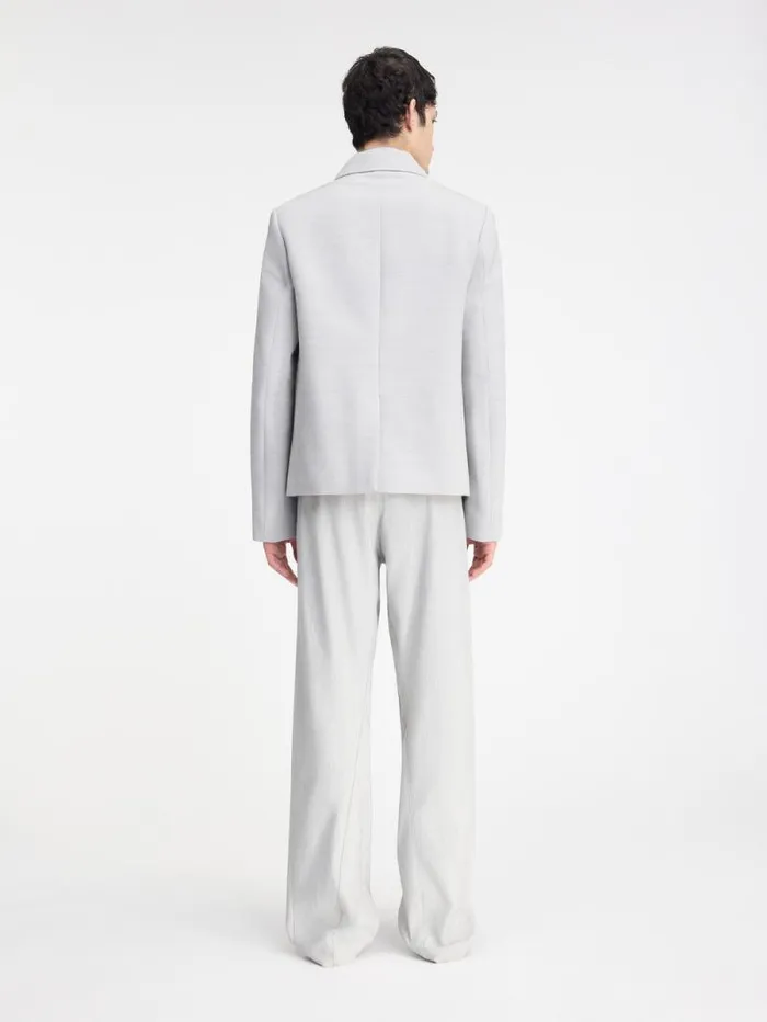 JACQUEMUS The Giacca Jacket Light Grey Men Coats and Jackets