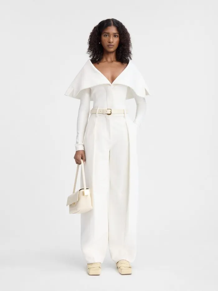 JACQUEMUS The Giacca Jacket White Women Coats and Jackets
